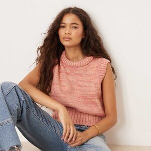 ASOS Pink Sleeveless Cowl Sweater